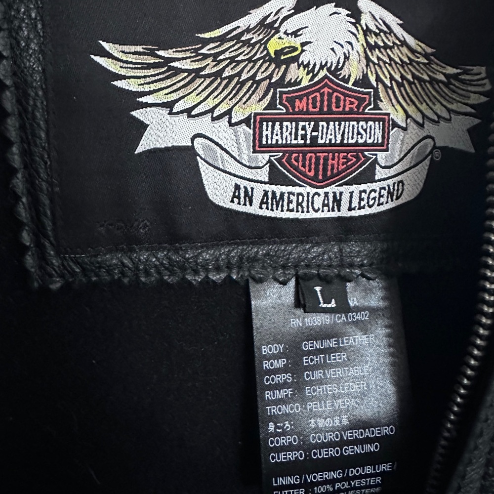 Harley-Davidson Large Winter Riding Jacket with zip in/out lining - Picture 4 of 8